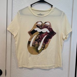 Rolling Stones crop tee